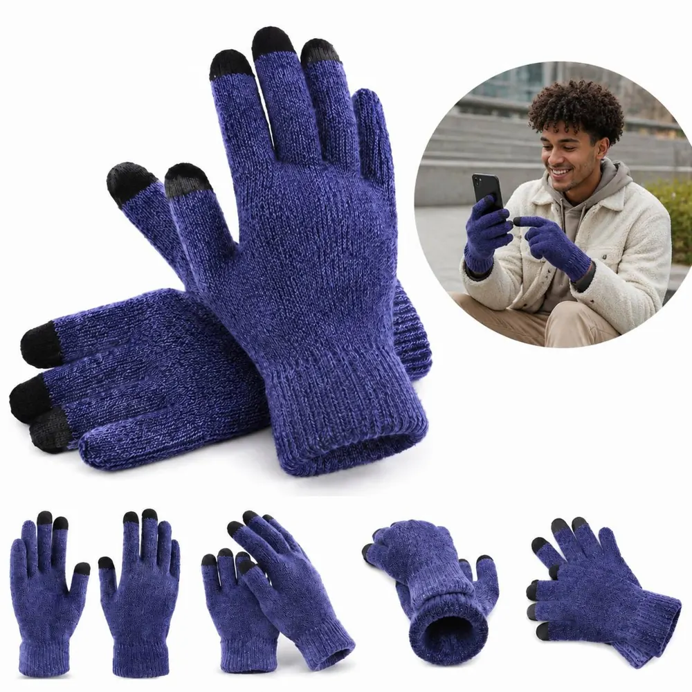 Touchscreen Winter Gloves with Non-Slip Textured Grip 2