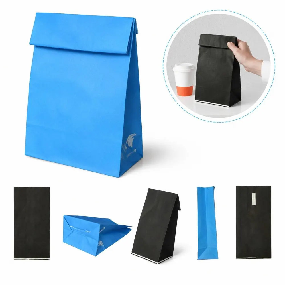 Disposable Custom Printed Kraft Paper Vomit Bags for Travel 2