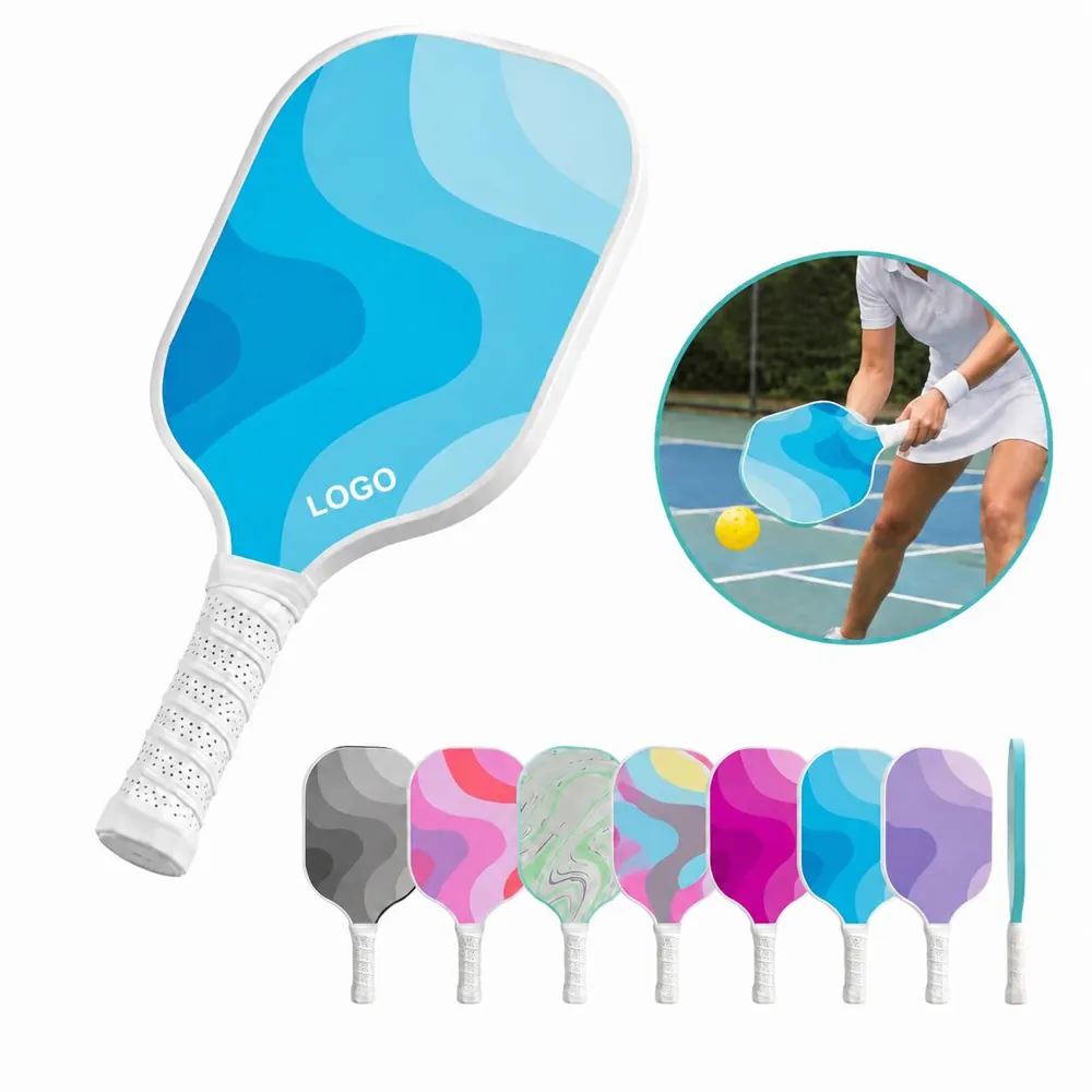 Full-Color Wooden Pickleball Paddle for Recreational Play