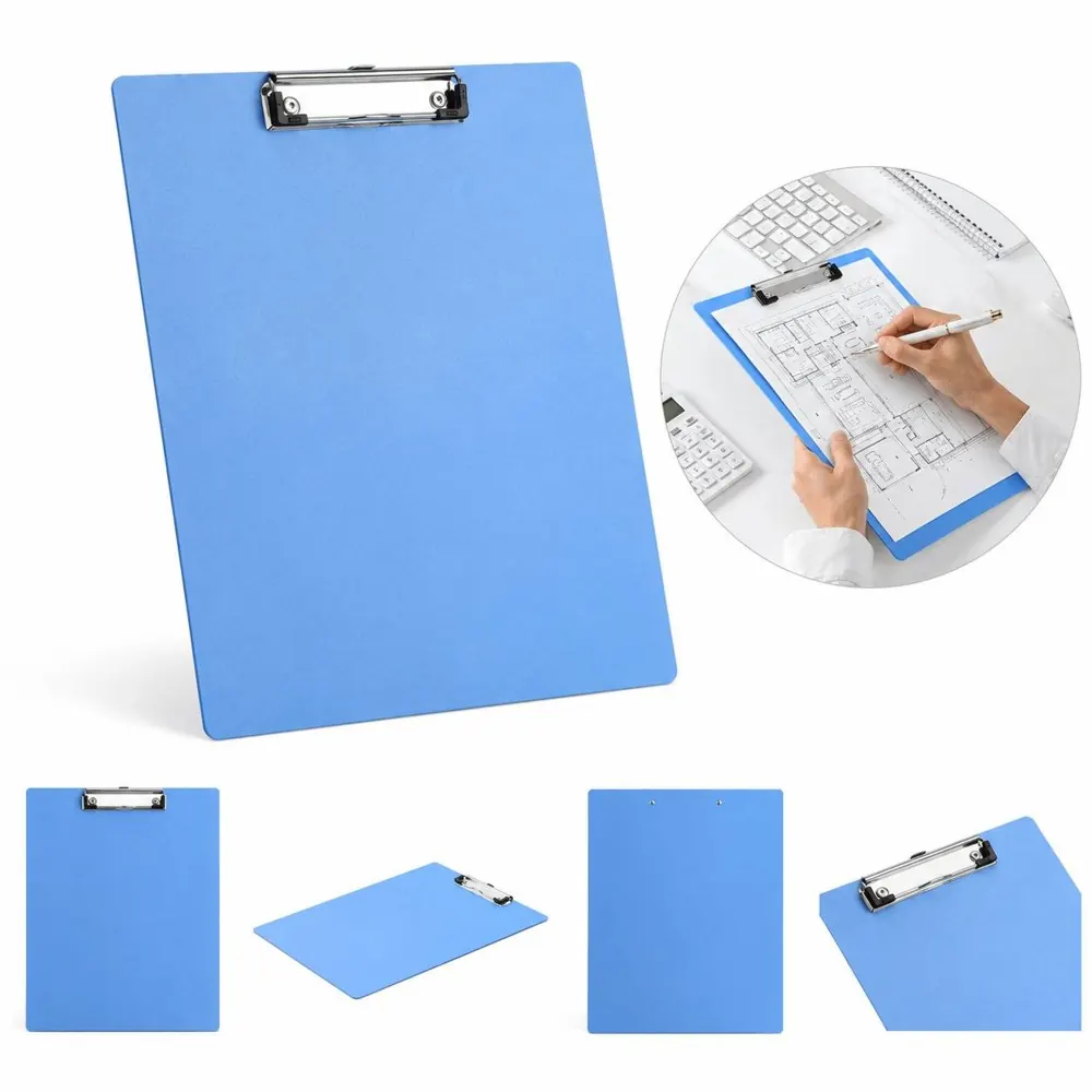 Glossy PP Horizontal A4 Clipboard with Secure Metal Clip 2