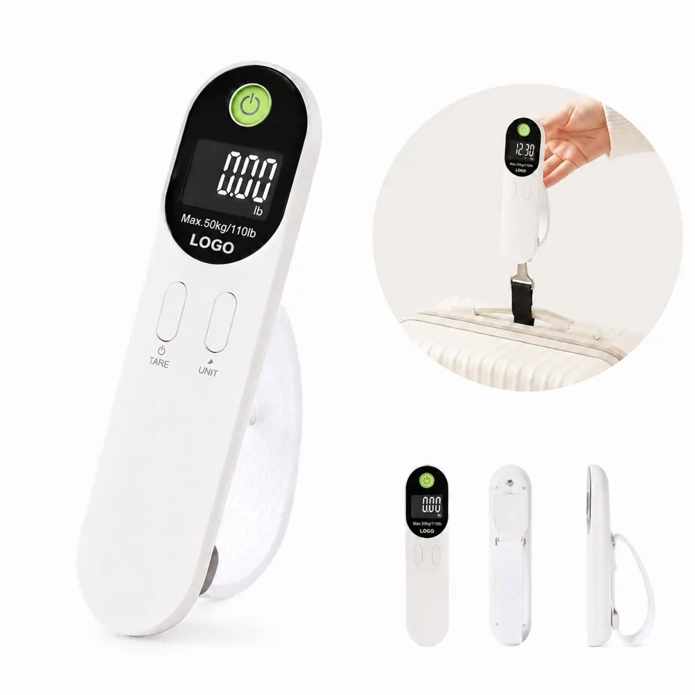 50kg Luggage Scale with Bubble Level, Digital Display