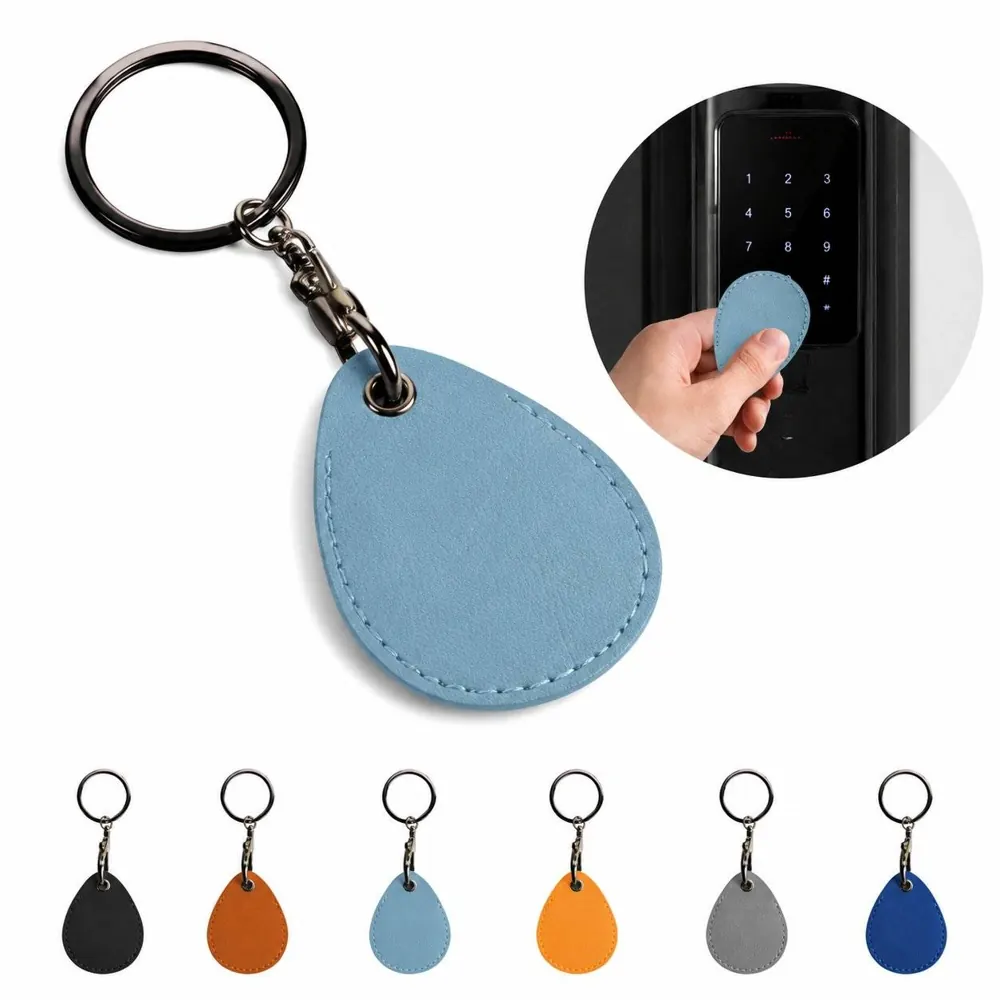 PU Leather Access Card Holder with Clear Window 2