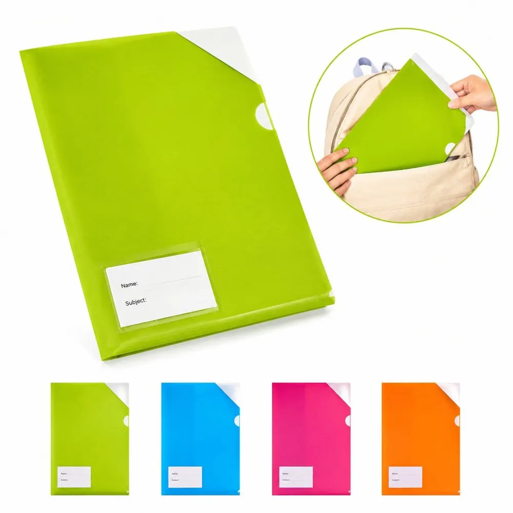 Reinforced PP A4 Document Holder with Secure Closure 2