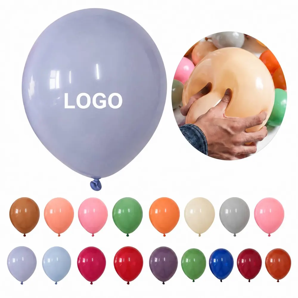 12" Latex Party Balloons, Thick Durable Decor for Events