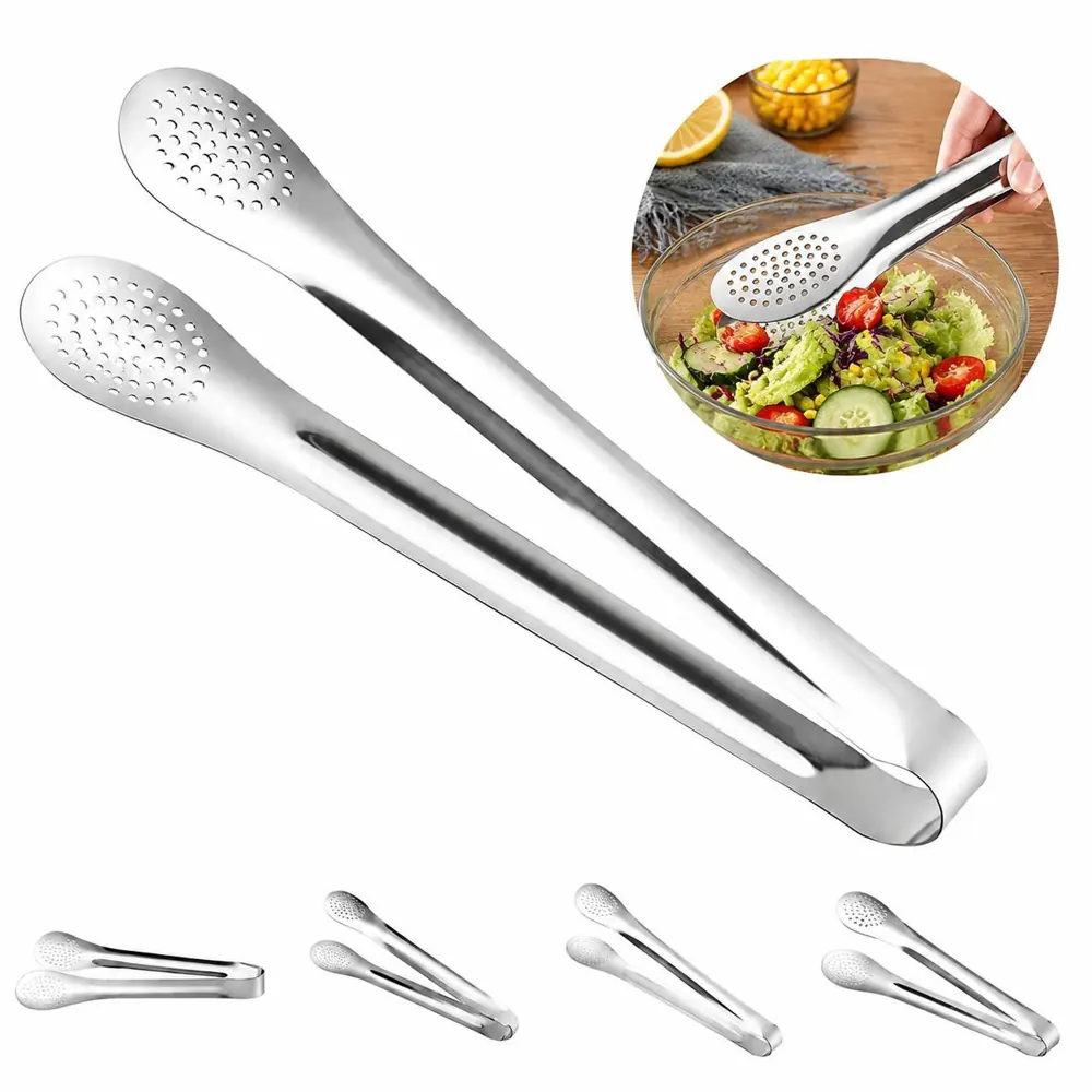 Stainless Steel Mirror Finish Serving Tongs for Buffet 2