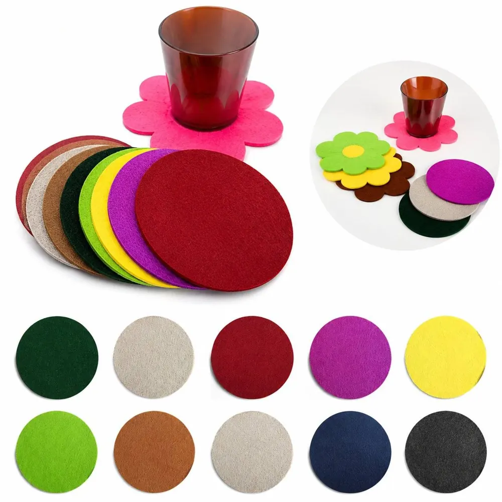 Custom Absorbent Felt Coasters for Heat & Water Ring 2