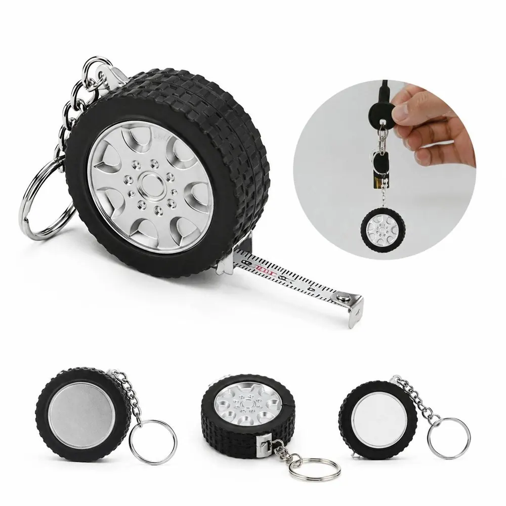 Mini Keychain Measuring Tape 60in Retractable Dual-Sided 2