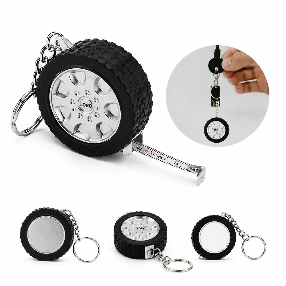 Mini Keychain Measuring Tape 60in Retractable Dual-Sided