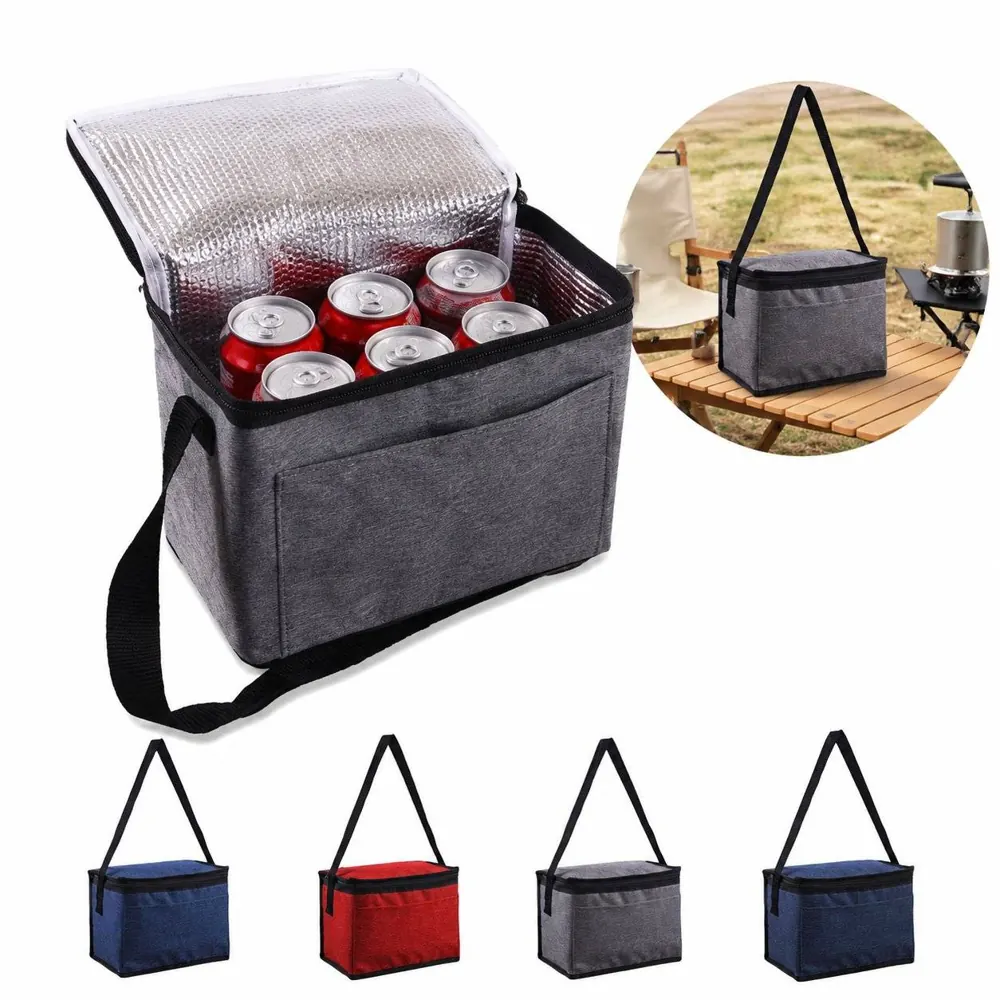 Large Capacity Foldable Insulated Cooler Bag with Durable 2