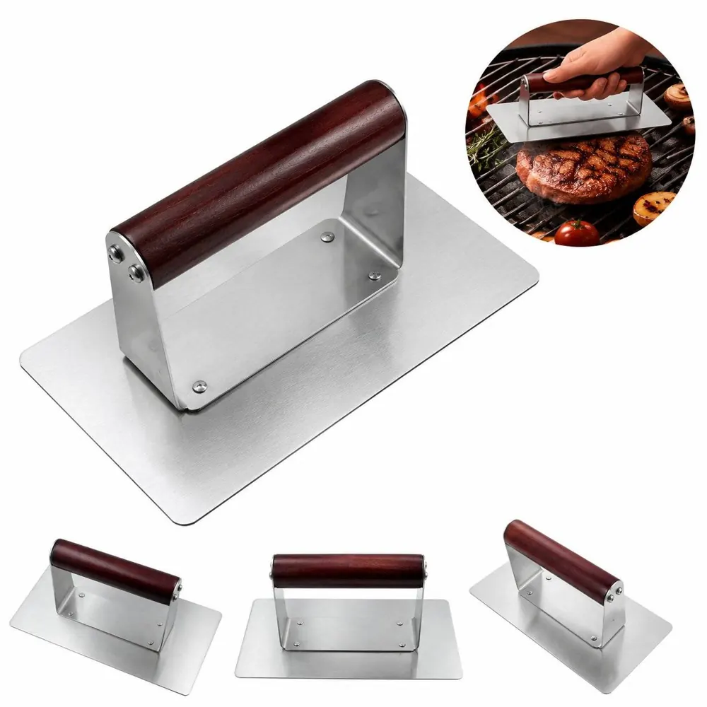 Non-Stick Stainless Steel Burger Press for Uniform Patties 2