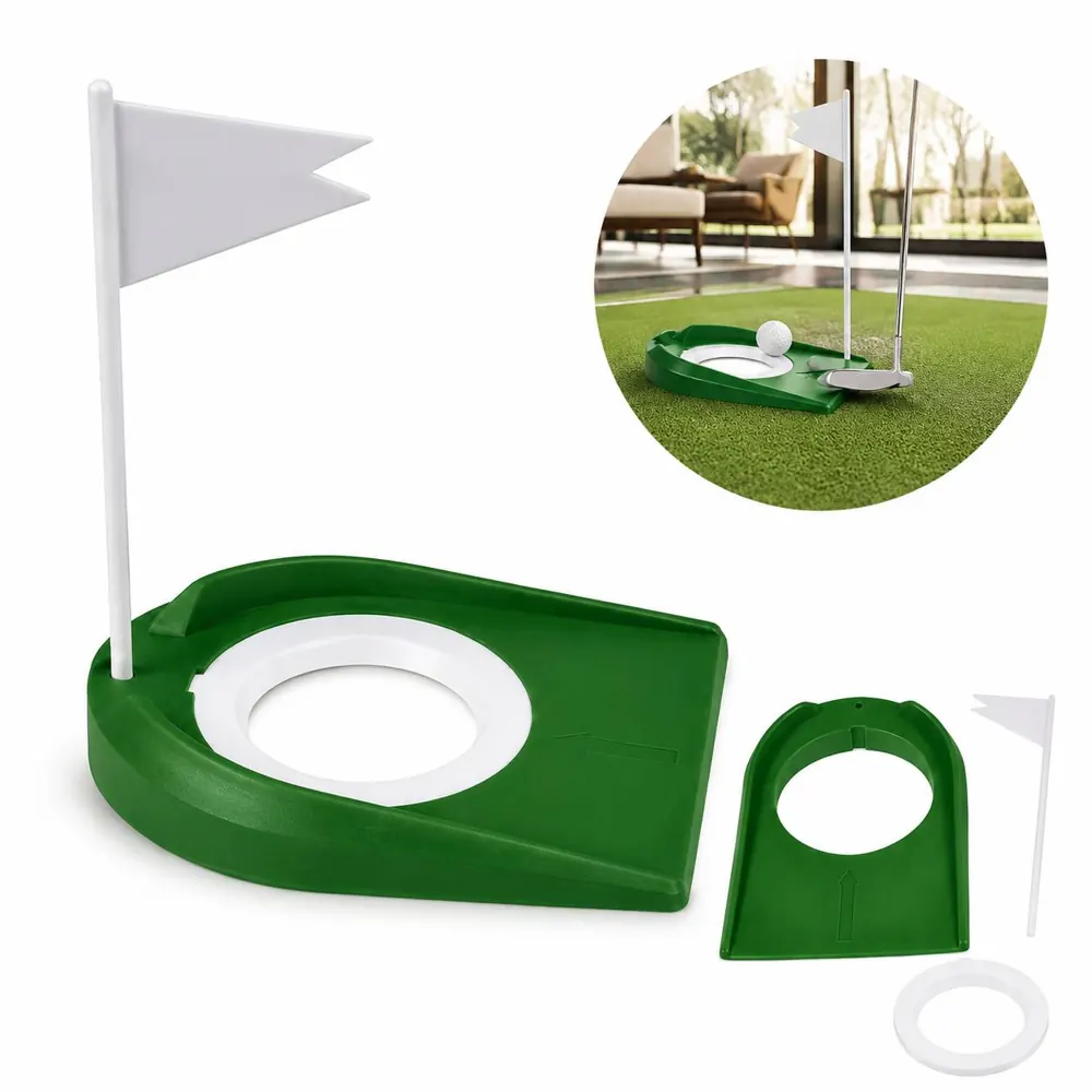 Golf Putting Cup with Flag for Indoor Outdoor Practice 2