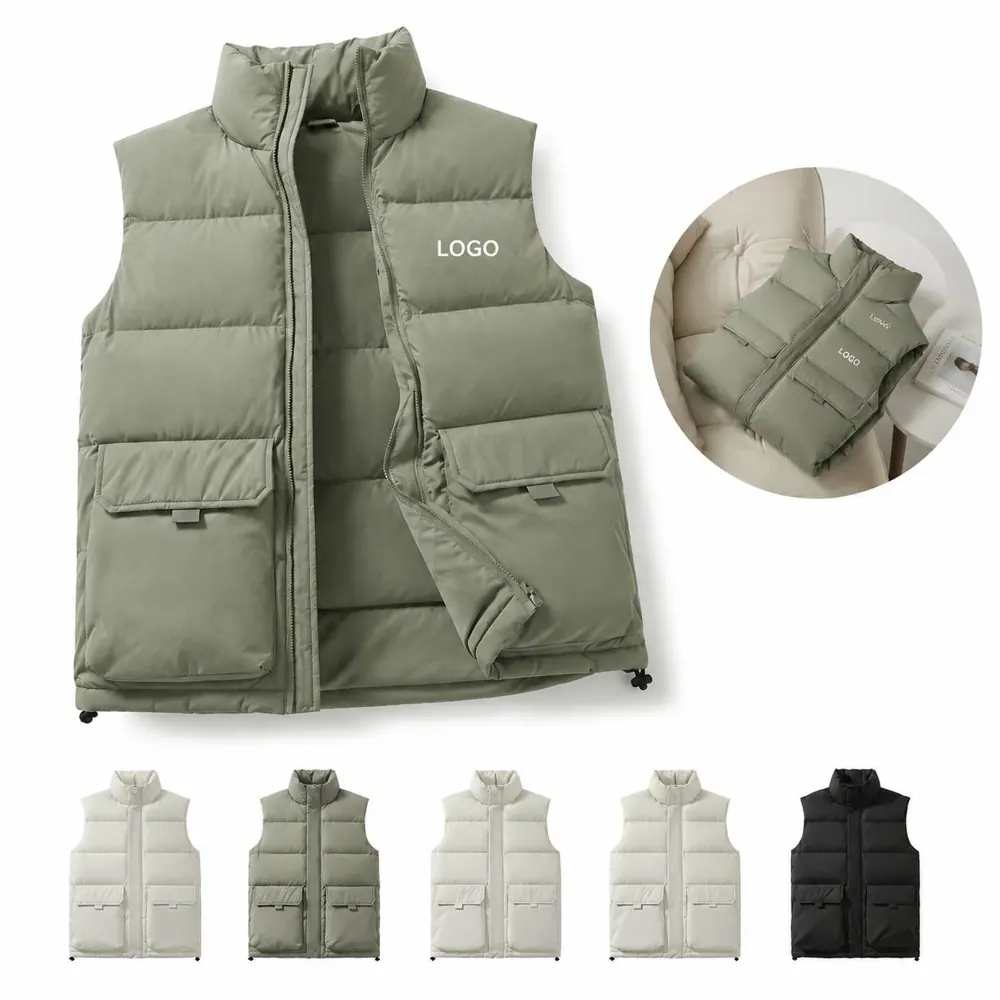 Windproof Down Vest Lightweight Packable Insulated