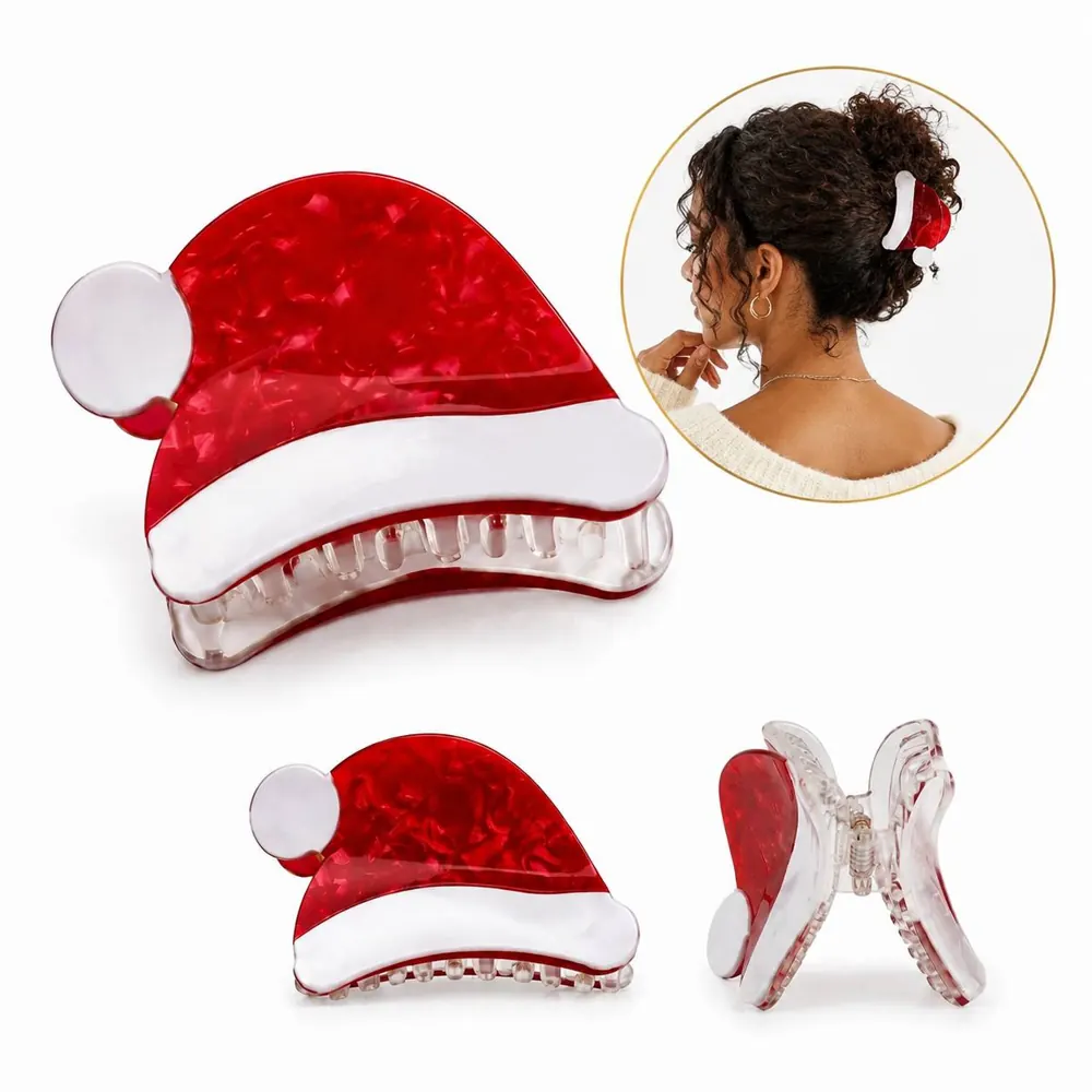 Festive Christmas Hair Clip - Secure Hold Holiday Accessory 2