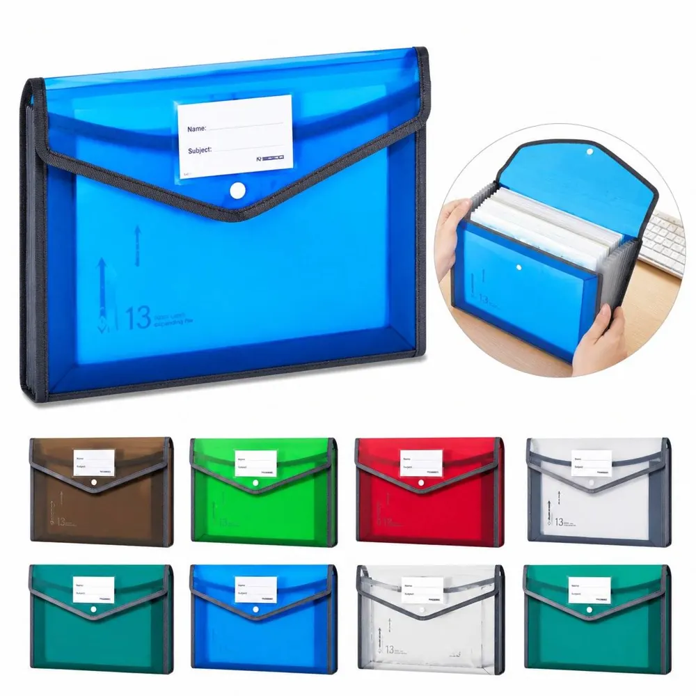 A4 Expanding File Folder, Waterproof Document Organizer Bag 2