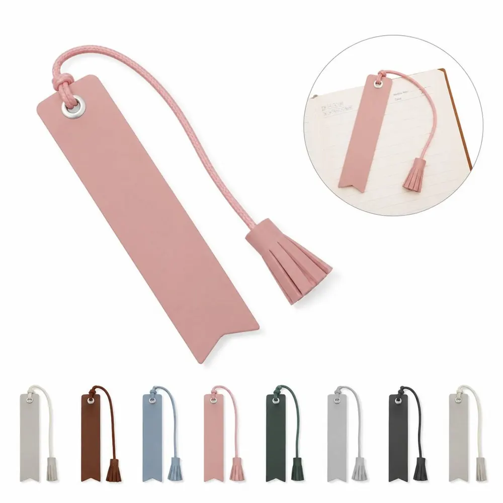 Leather Tassel Bookmark for Reading, Elegant Page Marker 2