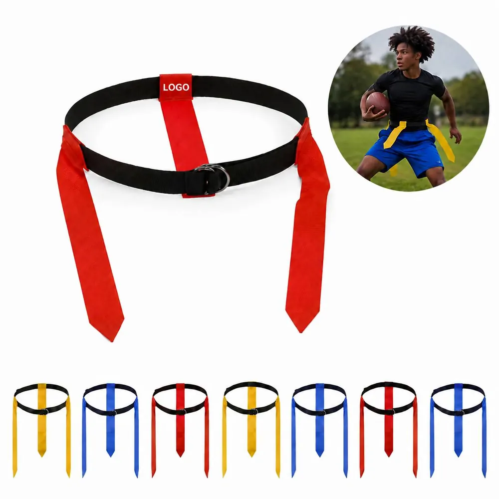 Adjustable Flag Football Belt with Clips for Training