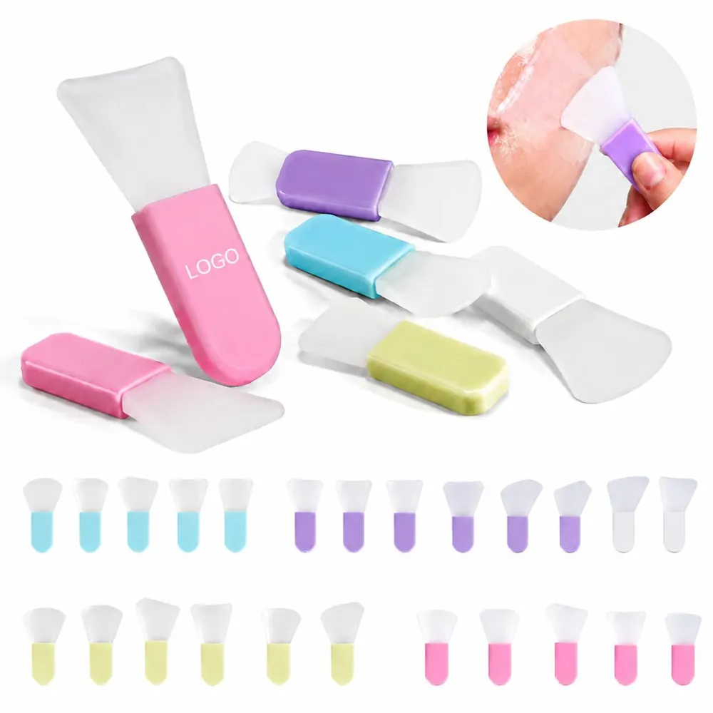 5pcs Silicone Mask Spatulas, Non-Absorbent Applicator Set