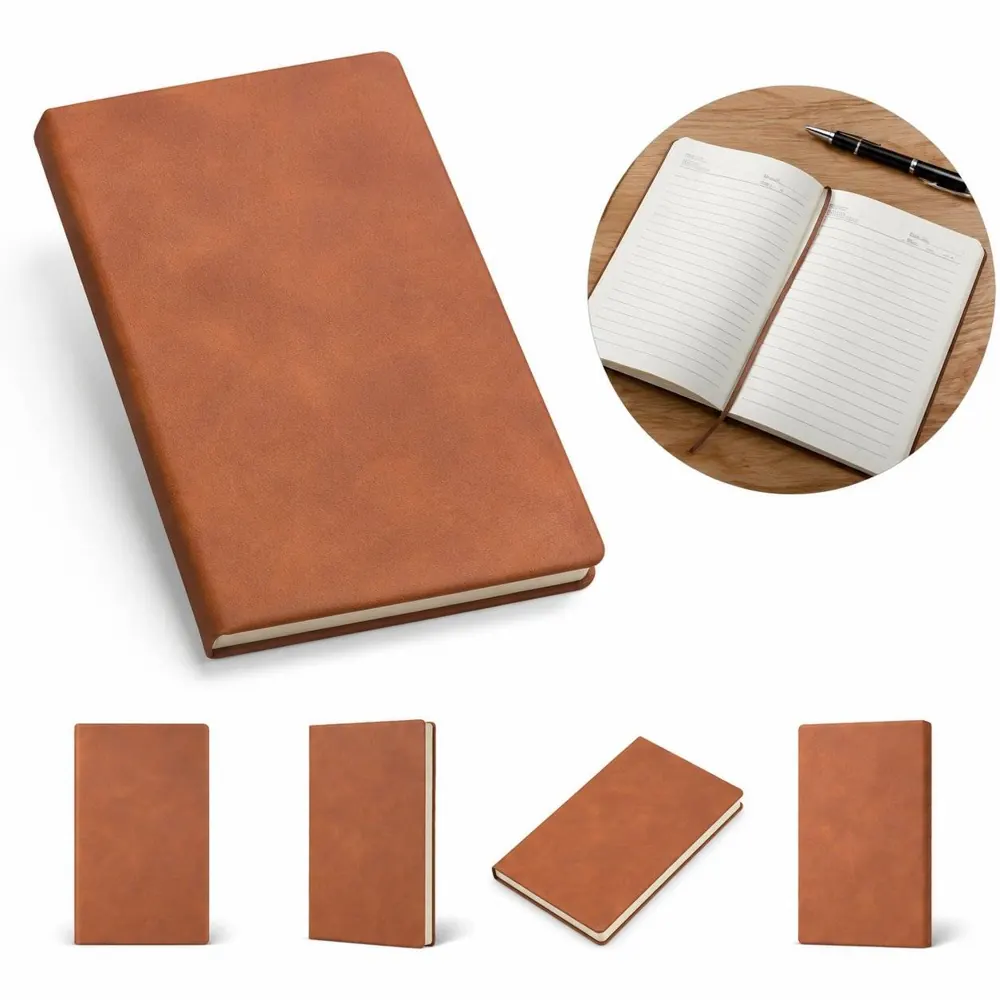 Genuine Sheepskin Leather Notebook, Refillable 2