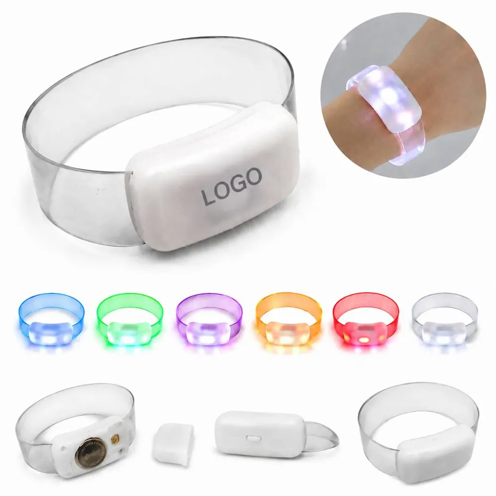 15-Color LED Wristband with Remote Control for Night Events