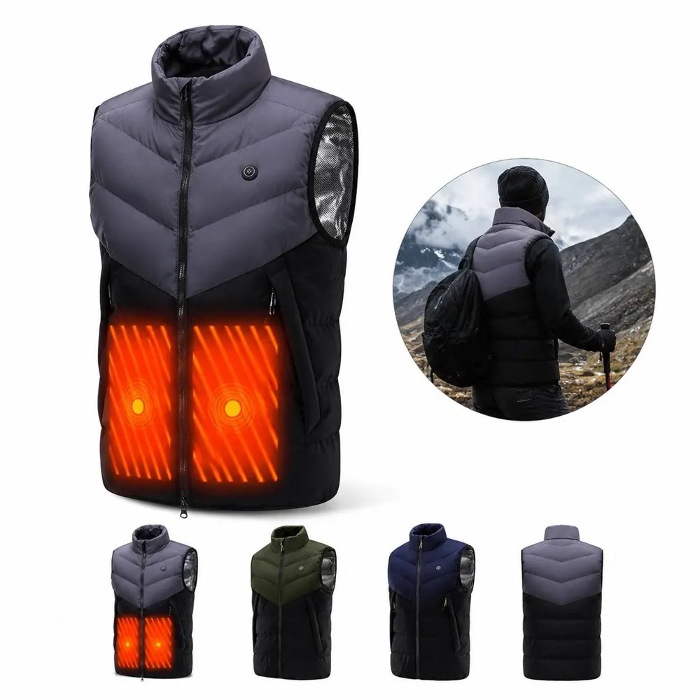 9-Zone USB Heated Vest with Adjustable Carbon Fiber Warmth 2