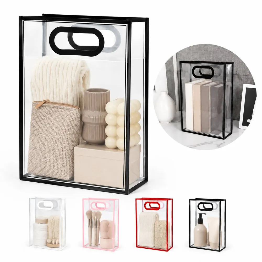 Clear Glossy Plastic Tote Bag for Everyday Carry 2
