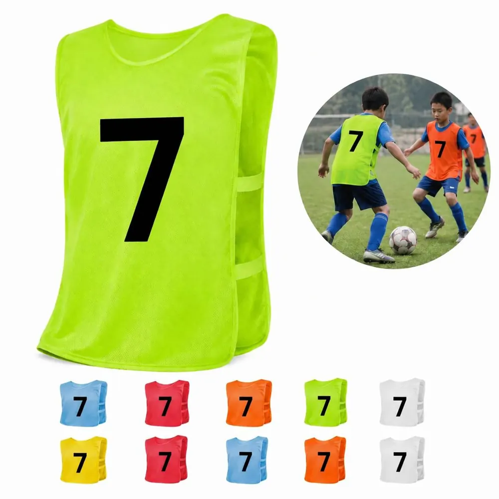 Quick-Dry Mesh Sports Scrimmage Vest for Kids Youth Adults 2