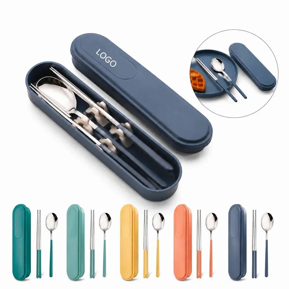 Portable 304 Stainless Steel Chopsticks and Spoon Set