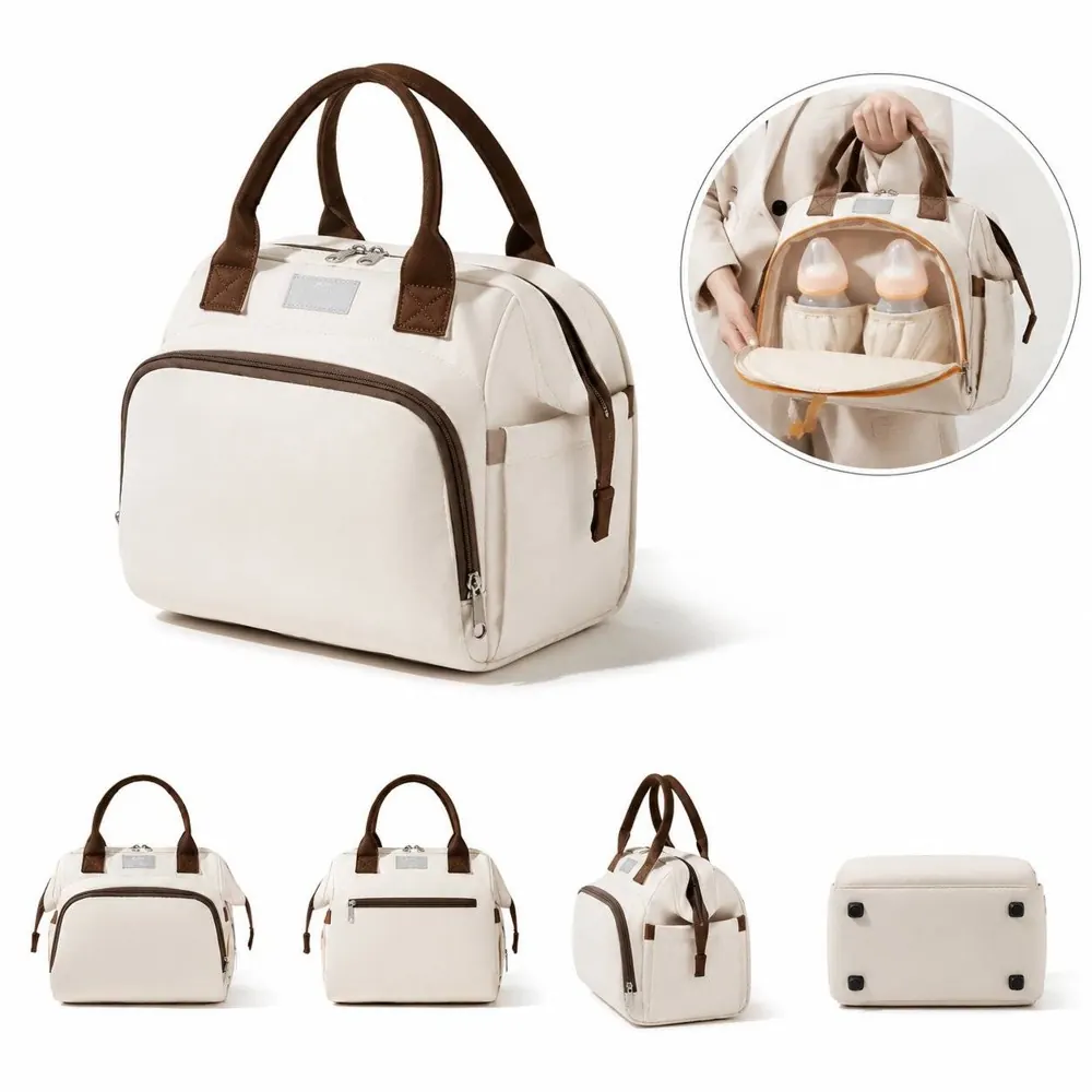 Multifunctional Waterproof Diaper Backpack with Changing Pad 2