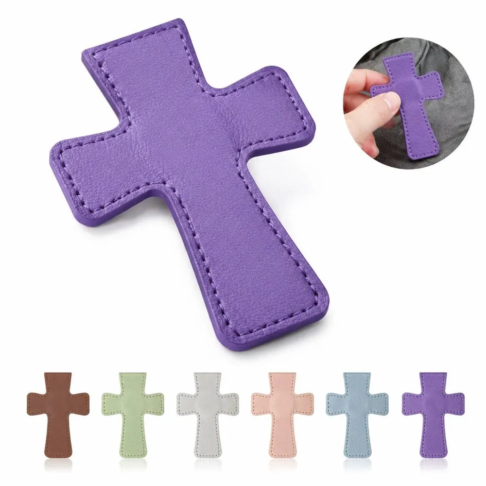 Magnetic PU Leather Cross Bookmark for Book Lovers 2