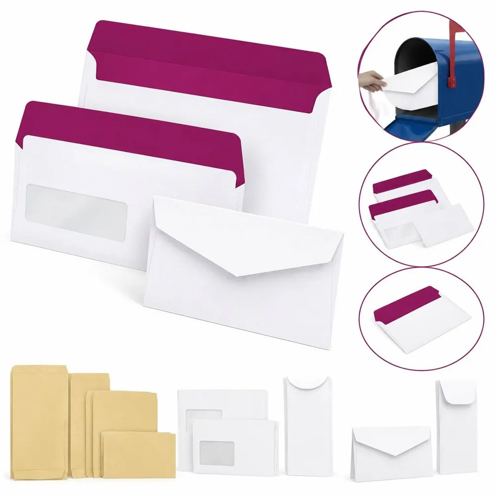 Customizable Paper Envelopes with Self-Adhesive Seal 2
