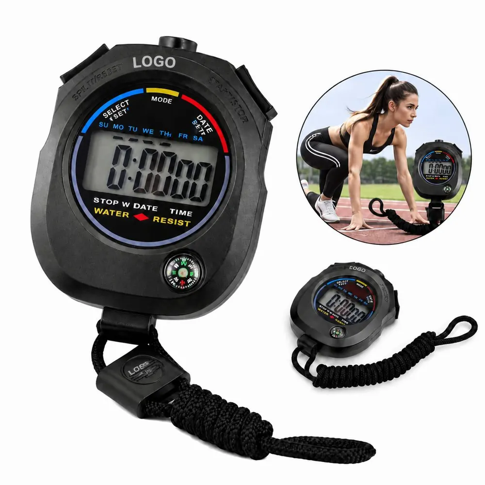 1/100 Second Sport Stopwatch with Lap & Split Timing