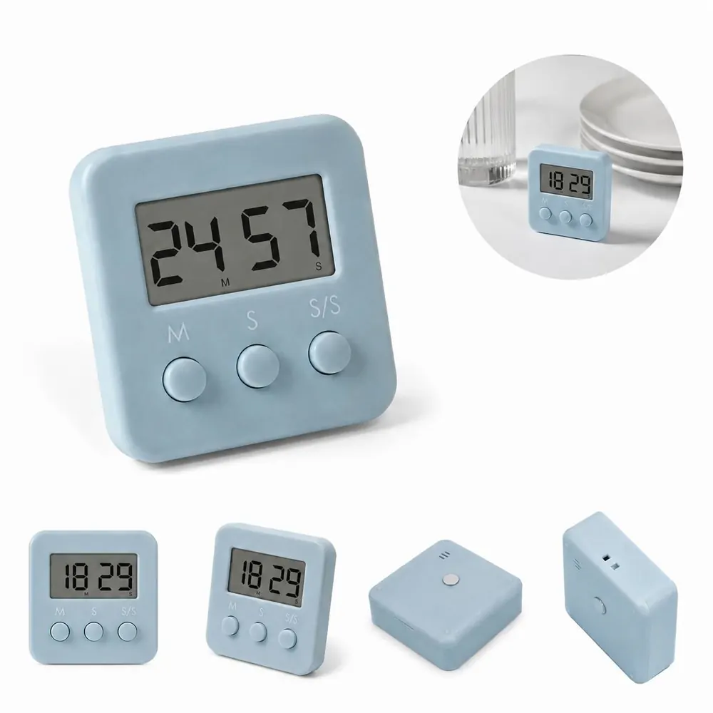 LCD Digital Timer with Magnetic Back, Countdown and Alarm 2