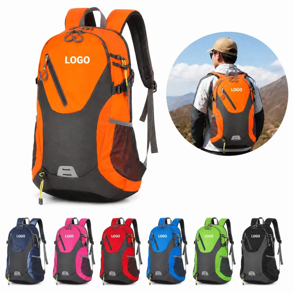 40L Reflective Hiking Backpack Water-Resistant Outdoor