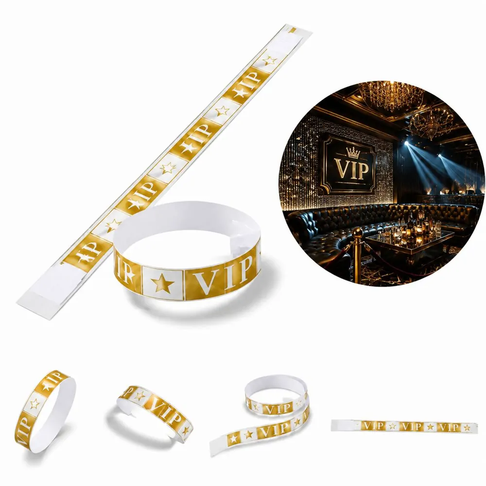 Custom Waterproof Tyvek Wristbands for Events, Full-Color 2