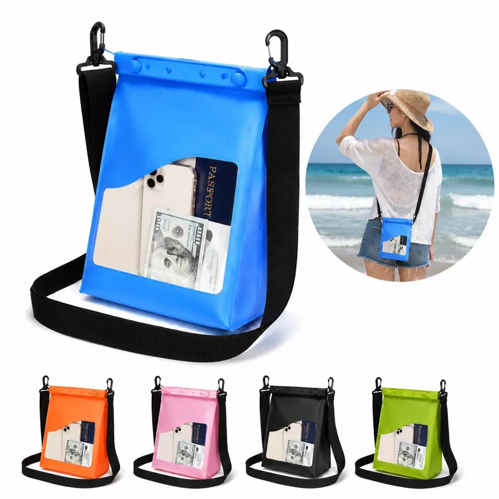 Waterproof PVC Crossbody Bag with Adjustable Strap 2