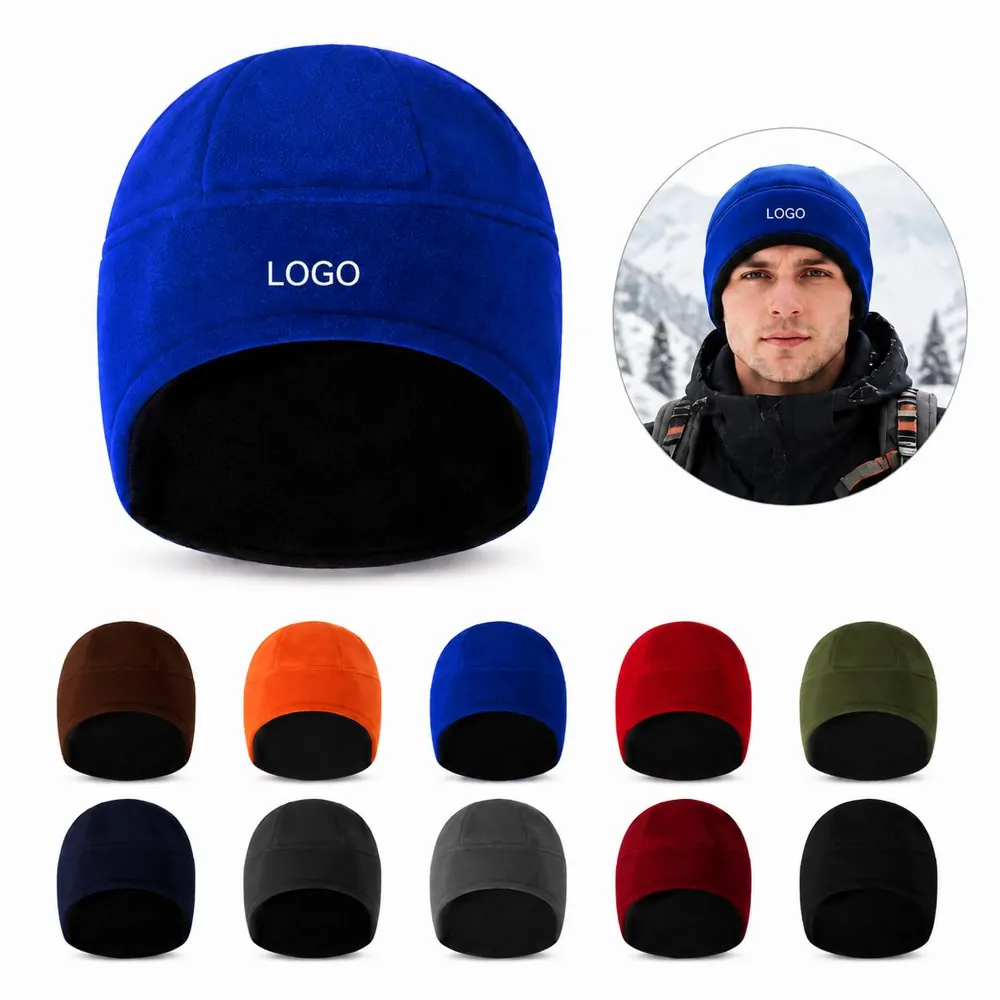 Polar Fleece Cycling Cap Warm Earshade for Winter