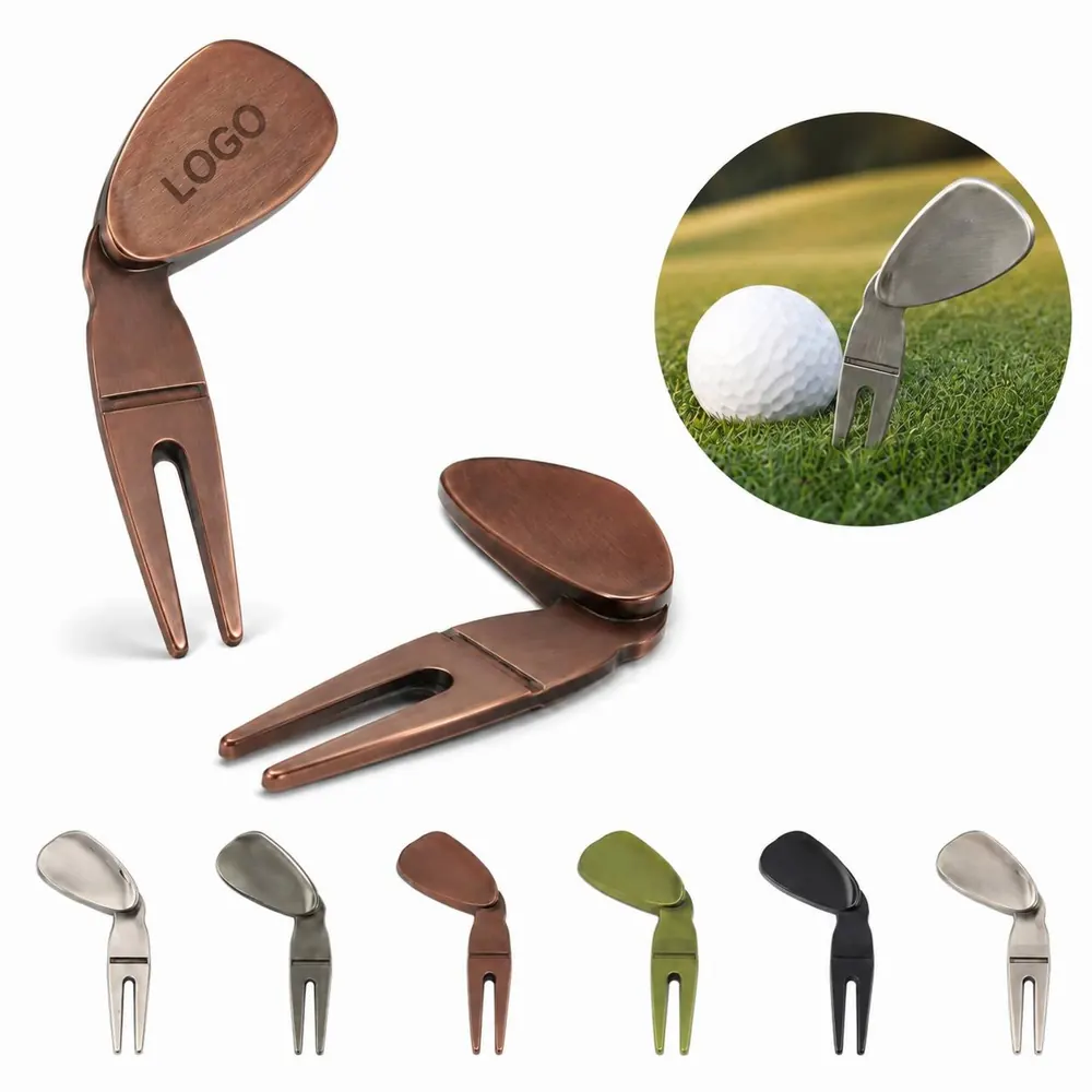 Zinc Alloy Golf Divot Fork for Greens & Fairways
