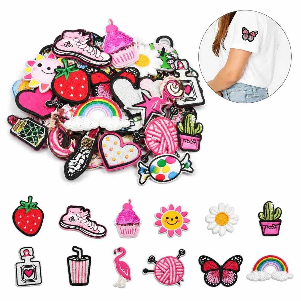 Custom Embroidered Patch 2.5" Iron-On Sew-On for Clothing 2