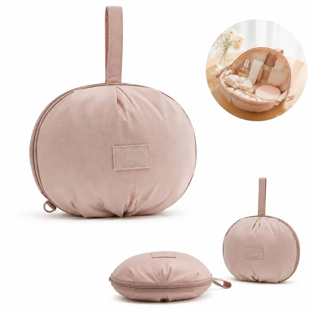 Portable Circular Underwear Organizer Bag with Compartments 2