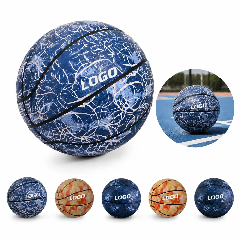 Indoor Outdoor Basketball Size 7 Durable Rubber Street Ball