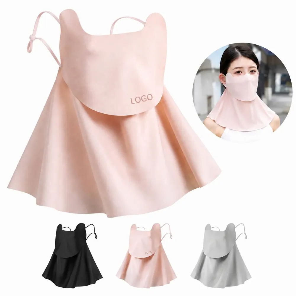 UV Protection Ice Silk Face Neck Guard Cooling Breathable