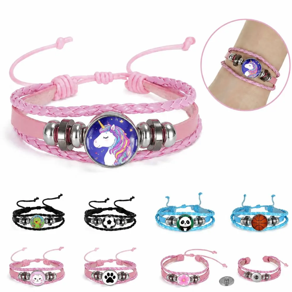 Adjustable Handmade Retro Leather Bracelet with Metal Clasp 2