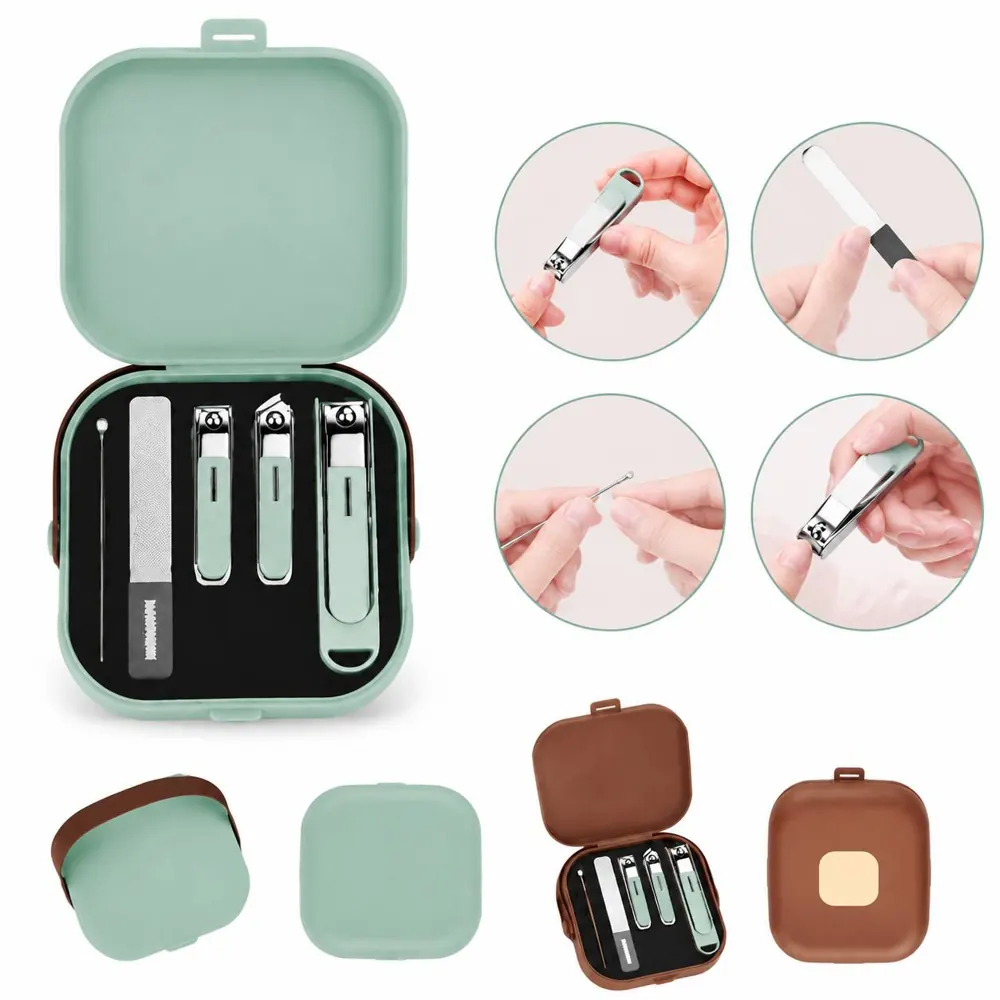 5-Piece Stainless Steel Nail Clipper Set with Cuticle 2