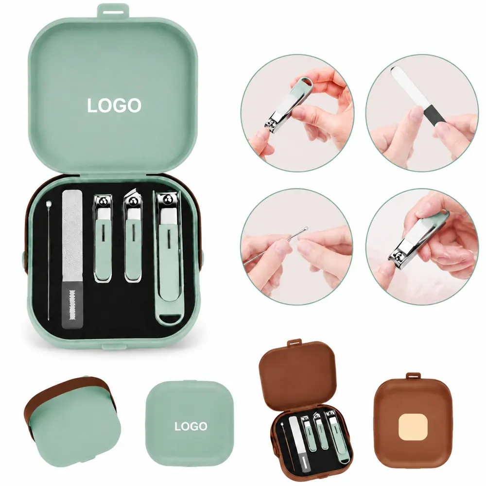 5-Piece Stainless Steel Nail Clipper Set with Cuticle