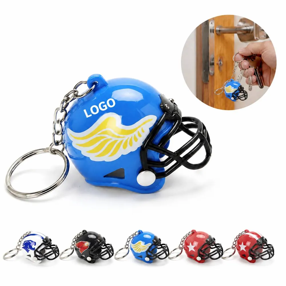 Custom Mini Football Helmet Keychain for Sports Fan Gift