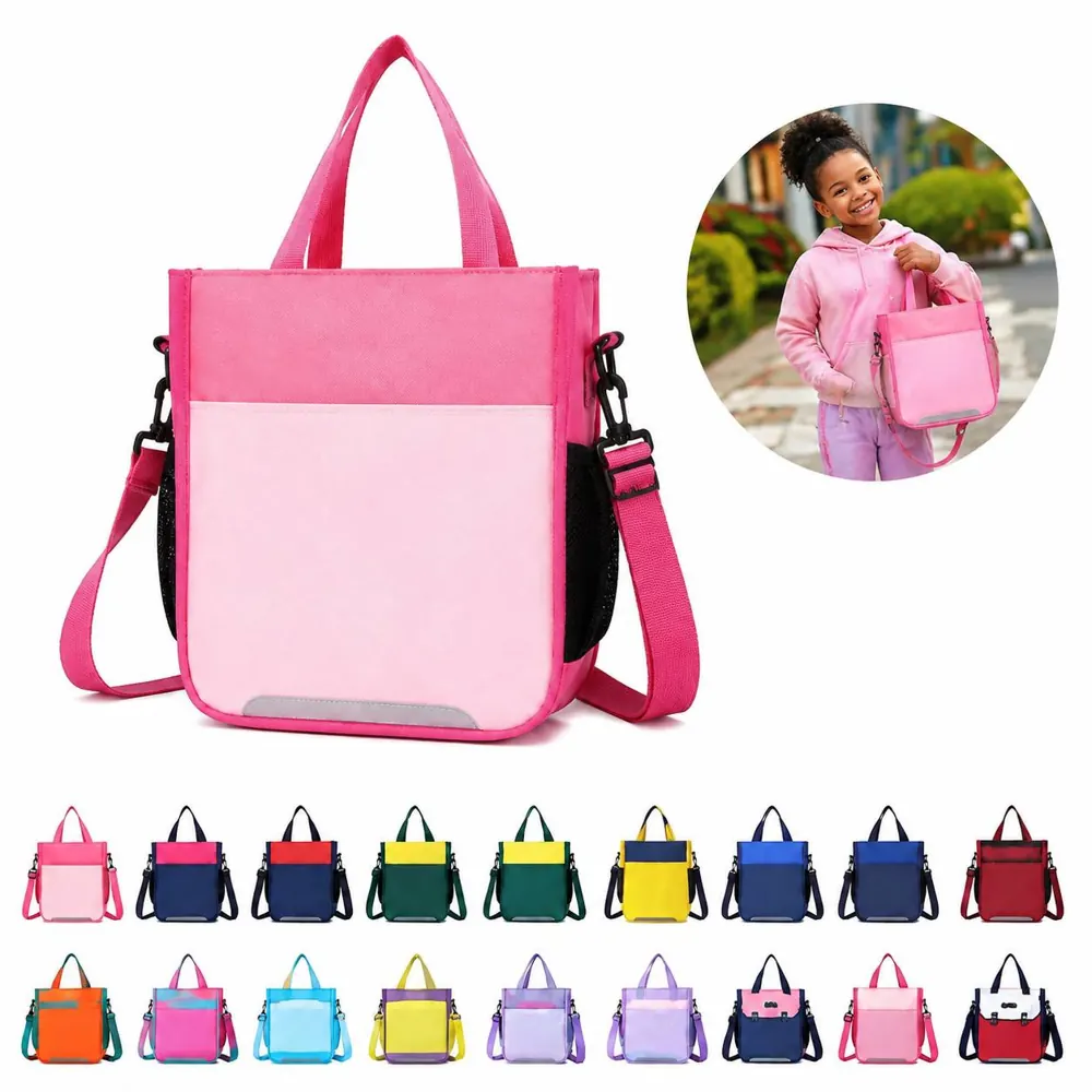 Large Capacity Oxford Tote Bag for School with Multiple 2