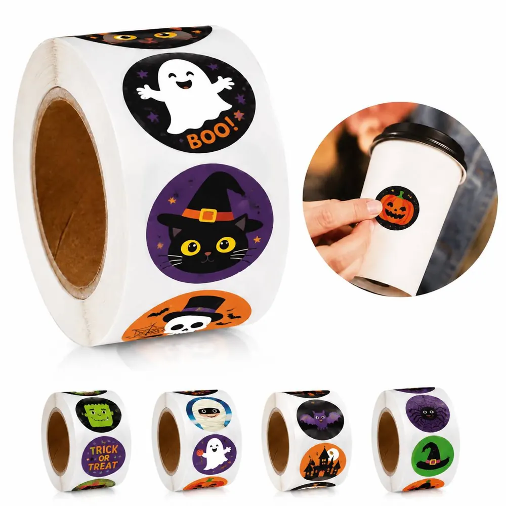 Custom Waterproof Vinyl Sticker Roll for Labels and Crafts 2