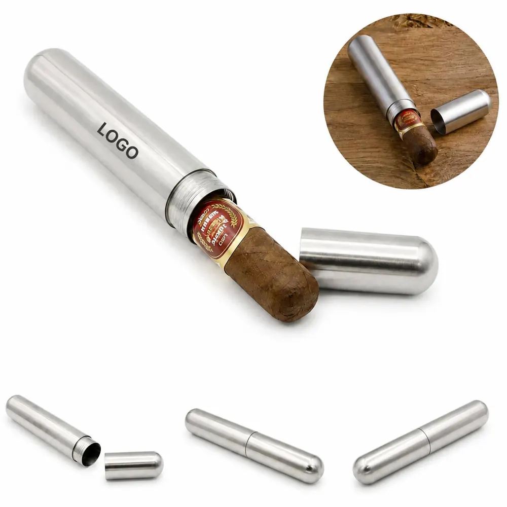 Stainless Steel Cigar Tube with Soft Lining for Safe Travel