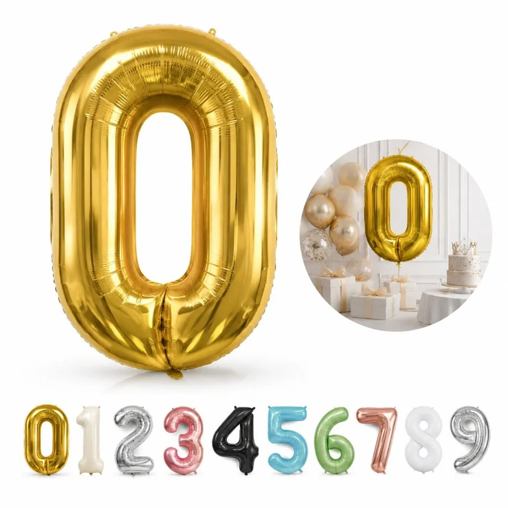 32 Inch Aluminum Number Balloon for Party Decor 2