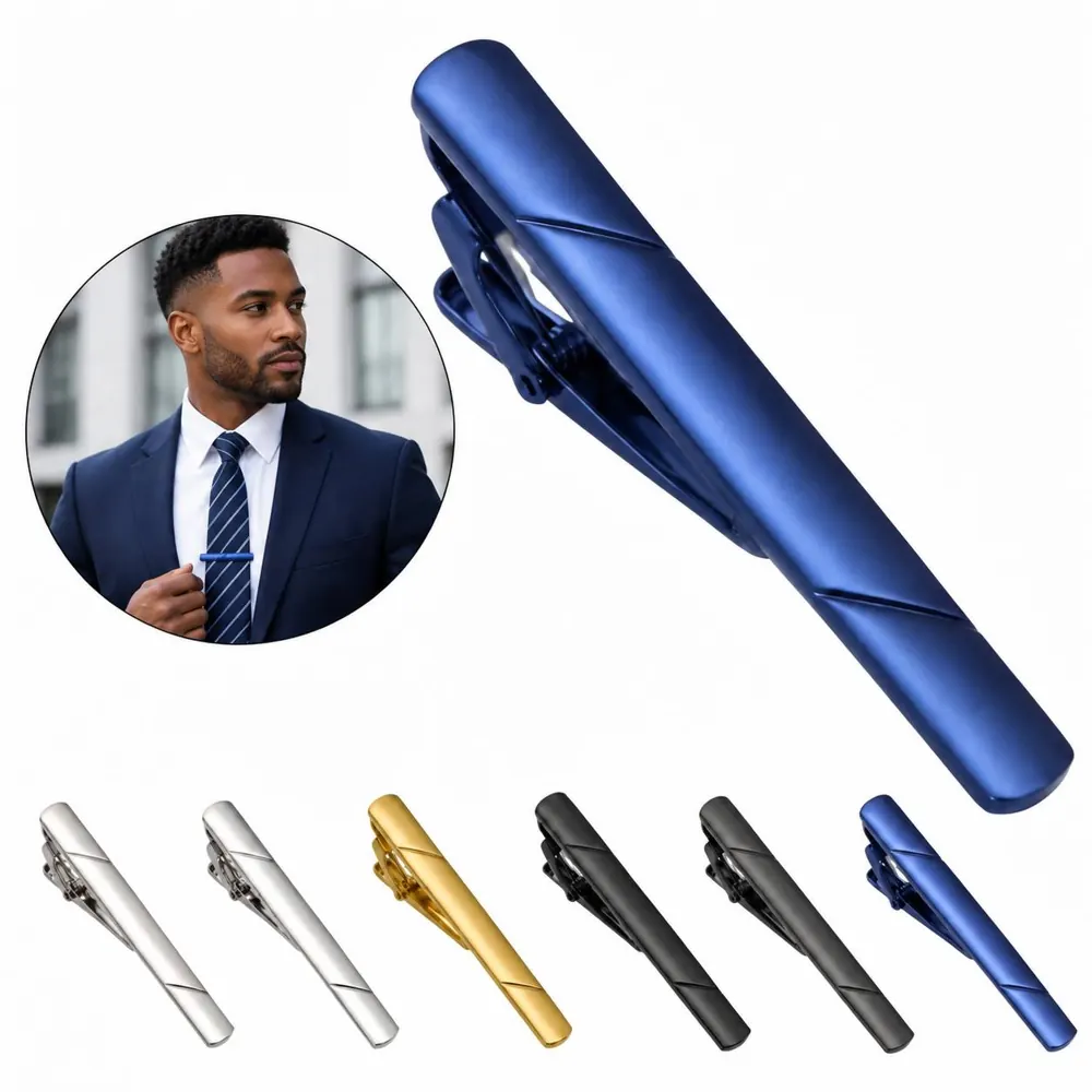 Premium Brass Tie Bar Clip with Metal Core 2
